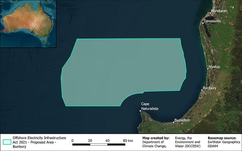 proposed-bunbury-map-offshore wind WA